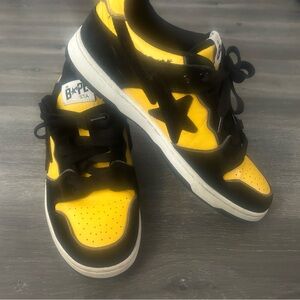 BAPE Yellow & Black Sk8 Sta #2 Sneakers